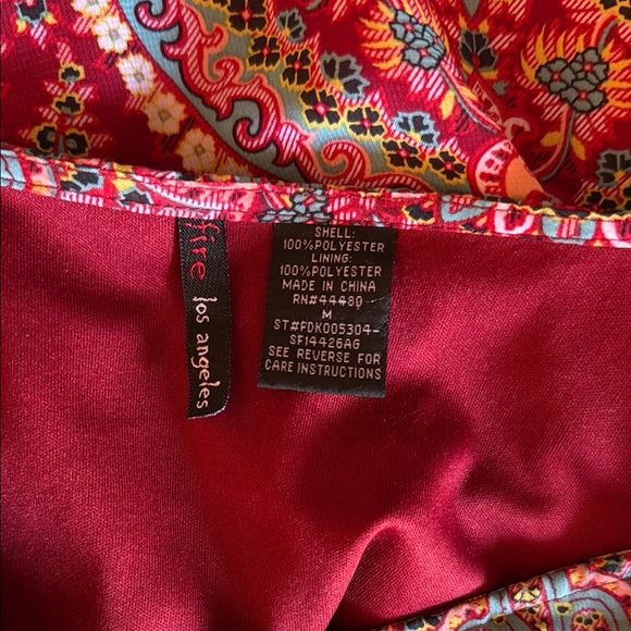 Fire Los Angeles Red and Pink Sheath Cocktail Dress - Picture 9 of 12